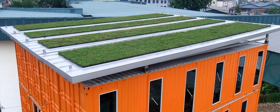 Thiết kế vườn trên mái bằng khay trồng cây Plantercell 70